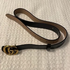 Fake black gucci belt